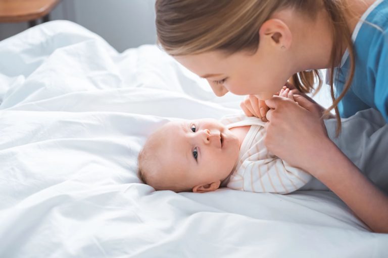 Baby Having Fun With Mother