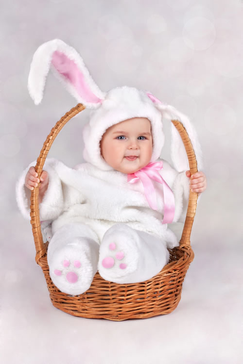 Baby in a Rabbit Suit