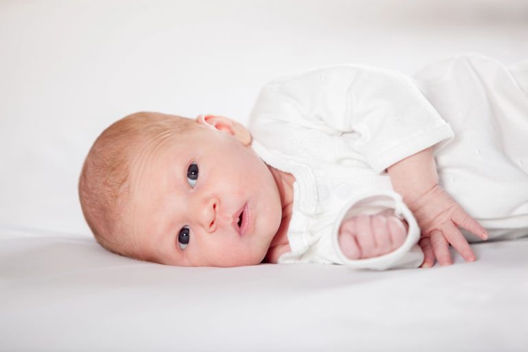 Newborn Looking Around