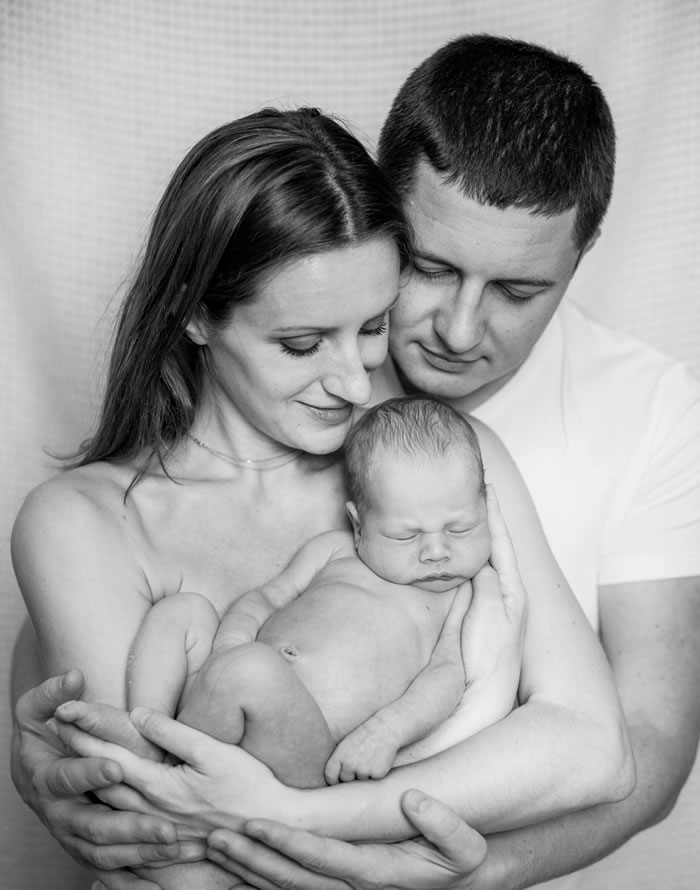 Newborn Baby with Parents