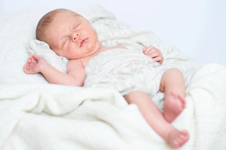 Baby Resting Ahead of Another Photo Shoot